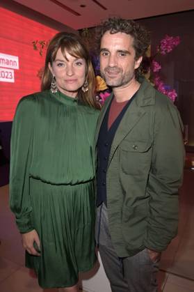 Ina Paule Klink und Oliver Wnuk bei der Bertelsmann Party 2023 in der Bertelsmann Repräsentanz Unter den Linden. Berlin, 15.06.2023