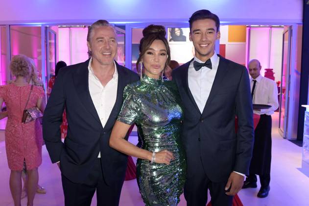 Verona Pooth mit Ehemann Franjo Pooth und Sohn San Diego Pooth bei der Bertelsmann Party 2023 in der Bertelsmann Repräsentanz Unter den Linden. Berlin, 15.06.2023