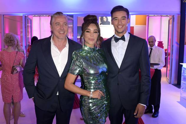 Verona Pooth mit Ehemann Franjo Pooth und Sohn San Diego Pooth bei der Bertelsmann Party 2023 in der Bertelsmann Repräsentanz Unter den Linden. Berlin, 15.06.2023