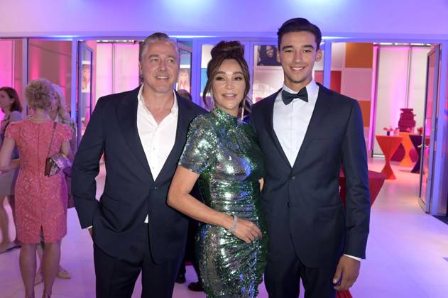 Verona Pooth mit Ehemann Franjo Pooth und Sohn San Diego Pooth bei der Bertelsmann Party 2023 in der Bertelsmann Repräsentanz Unter den Linden. Berlin, 15.06.2023