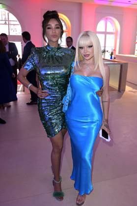 Verona Pooth und Katja Krasavice bei der Bertelsmann Party 2023 in der Bertelsmann Repräsentanz Unter den Linden. Berlin, 15.06.2023