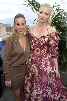 Charlotte Würdig und Franziska Knuppe bei der Bertelsmann Party 2023 in der Bertelsmann Repräsentanz Unter den Linden. Berlin, 15.06.2023