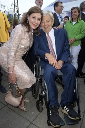 Alexandra von Rehlingen und Michael Prinz bei der Bertelsmann Party 2023 in der Bertelsmann Repräsentanz Unter den Linden. Berlin, 15.06.2023