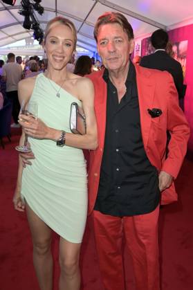 Melanie Wolf mit Ehemann Peter Wolf bei der Bertelsmann Party 2023 in der Bertelsmann Repräsentanz Unter den Linden. Berlin, 15.06.2023