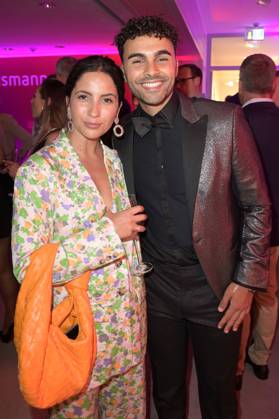 Chryssanthi Kavazi und Younes Zarou bei der Bertelsmann Party 2023 in der Bertelsmann Repräsentanz Unter den Linden. Berlin, 15.06.2023