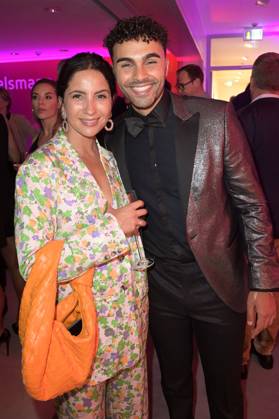 Chryssanthi Kavazi und Younes Zarou bei der Bertelsmann Party 2023 in der Bertelsmann Repräsentanz Unter den Linden. Berlin, 15.06.2023