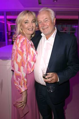 Wolfgang Kubicki mit Ehefrau Annette Marberth-Kubicki bei der Bertelsmann Party 2023 in der Bertelsmann Repräsentanz Unter den Linden. Berlin, 15.06.2023