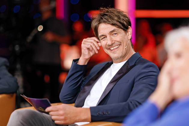 MDR - Riverboat. Moderator Matze Knop anläßlich der Aufzeichnung der MDR - Talkshow Riverboat am 16.06.2023 in der Mediacity Leipzig. 20230616SFL0040