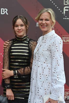 v.li:Rosalie Darchinger and Katharina Schwarz. Roter Teppich,Red Carpet,Bayerischer Filmpreis 2023 am 16.06.2023 im Prinzregententheater in Muenchen.
