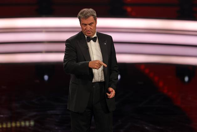 Markus Söder Verleihung Bayerischer Filmpreis 2022 Bayerischer Ministerpräsident Dr. Markus Söder anlässlich der Verleihung des 44. Bayerischen Filmpreises 2022 am 16.06.2023 im Münchner Prinzregententheater. München, Bayern, Deutschland.