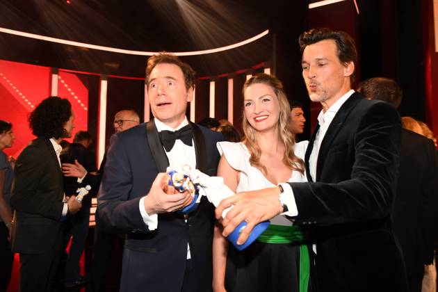 Michael Bully Herbig, Judith Gerlach, Florian David Fitz Verleihung des Bayerischen Filmpreis 22 Ehrung, Preis, Auszeichnung Party München 16. Juni 2023
