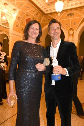 Ilse Aigner und Florian David Fitz Verleihung des Bayerischen Filmpreis 22 Ehrung, Preis, Auszeichnung Party München 16. Juni 2023
