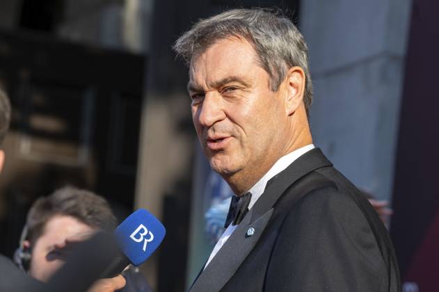 Markus Söder bei der Verleihung des 44. Bayerischen Filmpreises 2022 im Prinzregententheater. München, 16.06.2023