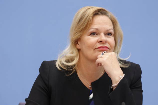 Bundesministerin des Innern und für Heimat Nancy Faeser, Deutschland, Berlin, Bundespressekonferenz, Thema: Vorstellung des Verfassungsschutzberichts 2022