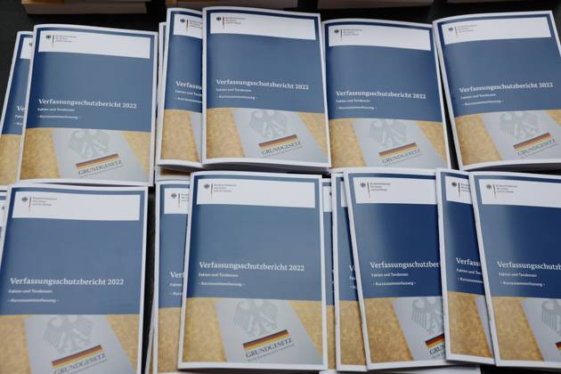 Deutschland, Berlin, Bundespressekonferenz, Thema: Vorstellung des Verfassungsschutzberichts 2022