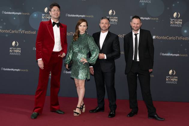 62nd Monte Carlo TV Festival - Award Ceremony - Monaco Joel Wilson, Faye Marsay, Danny Brocklehurst and Warren Brown attend the Golden Nymphs Award Ceremony during the 62nd Monte Carlo TV Festival on June 20, 2023 in Monte-Carlo, Monaco. Photo by David Niviere ABACAPRESS.COM MONTE-CARLO Monaco  Copyright: xNivierexDavid ABACAPRESS.COMx 857686_156 NivierexDavid ABACAPRESS.COMx 857686_156
