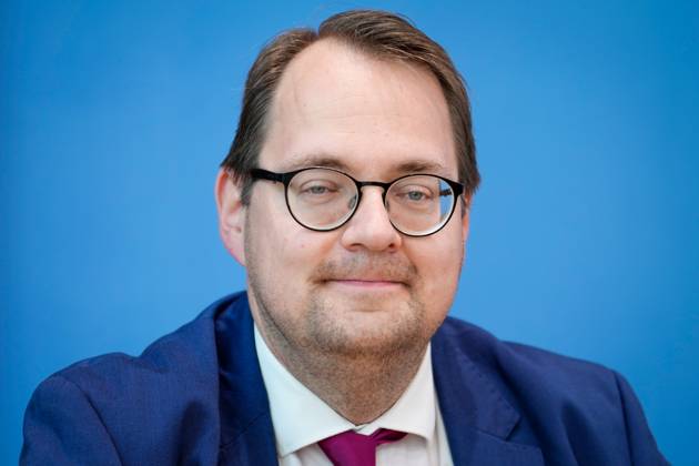 Bundespressekonferenz Jahresbericht 2022 des Petitionsausschusses Soeren Pellmann, Obmann (DIE LINKE) im Portrait bei der Vorstellung des Jahresbericht 2022 des Petitionsausschusses in der Bundespressekonferenz, Berlin , 21.06.2023 Berlin Berlin Deutschland
