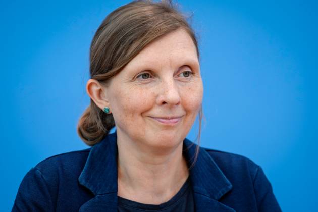 Bundespressekonferenz Jahresbericht 2022 des Petitionsausschusses Corinna Rueffer, Obfrau (GRUENEN) im Portrait bei der Vorstellung des Jahresbericht 2022 des Petitionsausschusses in der Bundespressekonferenz, Berlin , 21.06.2023 Berlin Berlin Deutschland