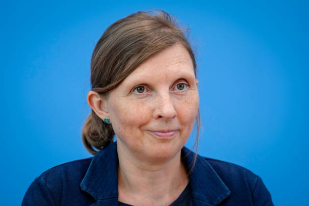 Bundespressekonferenz Jahresbericht 2022 des Petitionsausschusses Corinna Rueffer, Obfrau (GRUENEN) im Portrait bei der Vorstellung des Jahresbericht 2022 des Petitionsausschusses in der Bundespressekonferenz, Berlin , 21.06.2023 Berlin Berlin Deutschland