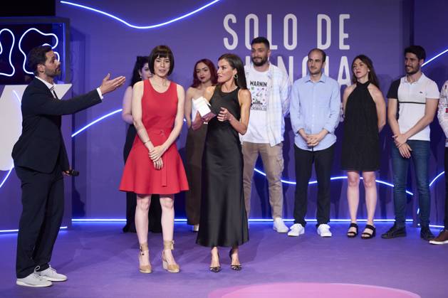 23-06-2023 Madrid Queen Letizi and the Minister of Science, Diana Morant, at the national scientific monologues, Only Science, final organized by the Spanish Foundation for Science and Technology at the circle of Fine Arts in Madrid. No Spain Â  Copyright: xPPEx