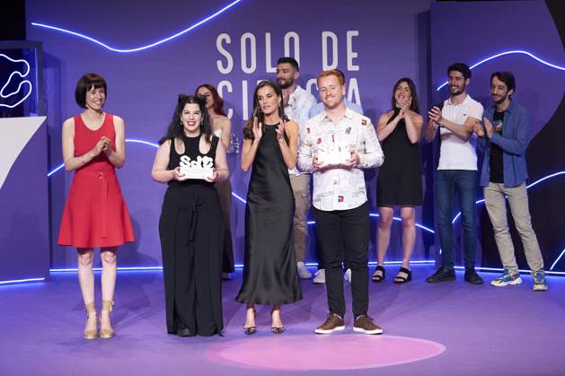 23-06-2023 Madrid Queen Letizi and the Minister of Science, Diana Morant, at the national scientific monologues, Only Science, final organized by the Spanish Foundation for Science and Technology at the circle of Fine Arts in Madrid. No Spain Â  Copyright: xPPEx
