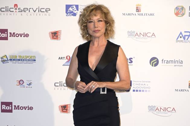 Mc Rome 24 06 2023 red carpet Pellicola d™Oro 2023 photo Mario Cartelli Image in the photo Nancy Brilli