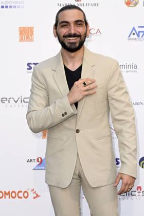 Mc Rome 24 06 2023 red carpet Pellicola d™Oro 2023 photo Mario Cartelli Image in photo Lucio Provenza