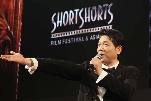 June 26, 2023, Tokyo, Japan - Japanese actor and president of the Short Shorts Film Festival Tetsuya Bessho attends the awarding ceremony of the Short Shorts Film Festival & Asia 2023 in Tokyo on Monday, June 26, 2023. Poland based Japanese animation artist Izumi Yoshida won the George Lucas award, grand prix of the film festival for her short animation movie The Bridge . (photo by Yoshio Tsunoda AFLO)  , aflo_222753569.jpg,