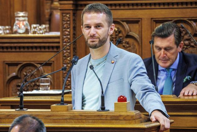 20230627 Wiener Gemeinderat - Rechnungsabschluss 2022 WIEN, OESTERREICH - JUNI 27: Abgeordneter zum Wiener Landtag und Gemeinderat Peter Kraus (GRUeNE) beim Wiener Gemeinderat - - Rechnungsabschluss 2022 im OeVP Lichtenfelsgasse am 27. Juni 2023 in Wien, Oesterreich. 230627_SEPA_10_018 Copyright: xMichaelxIndrax SEPAxMedia
