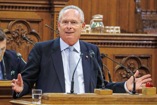 20230627 Wiener Gemeinderat - Rechnungsabschluss 2022 WIEN, OESTERREICH - JUNI 27: Abgeordneter zum Wiener Landtag und GemeinderatKarl Mahrer (OeVP) beim Wiener Gemeinderat - - Rechnungsabschluss 2022 im OeVP Lichtenfelsgasse am 27. Juni 2023 in Wien, Oesterreich. 230627_SEPA_10_025 Copyright: xMichaelxIndrax SEPAxMedia