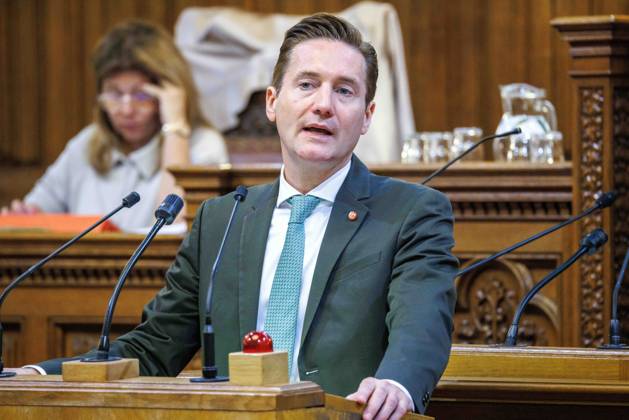 20230628 Wiener Gemeinderat - Rechnungsabschluss 2022 WIEN, OESTERREICH - JUNI 28: Abgeordneter zum Wiener Landtag und Gemeinderat Josef Mantl (OeVP) beim Wiener Gemeinderat - - Rechnungsabschluss 2022 im Rathaus am 28. Juni 2023 in Wien, Oesterreich. 230628_SEPA_10_028 Copyright: xmichaelxindrax SEPAxMedia