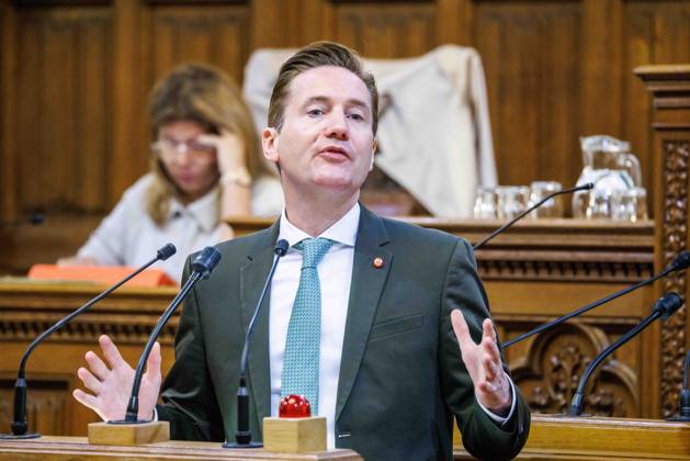 20230628 Wiener Gemeinderat - Rechnungsabschluss 2022 WIEN, OESTERREICH - JUNI 28: Abgeordneter zum Wiener Landtag und Gemeinderat Josef Mantl (OeVP) beim Wiener Gemeinderat - - Rechnungsabschluss 2022 im Rathaus am 28. Juni 2023 in Wien, Oesterreich. 230628_SEPA_10_029 Copyright: xmichaelxindrax SEPAxMedia