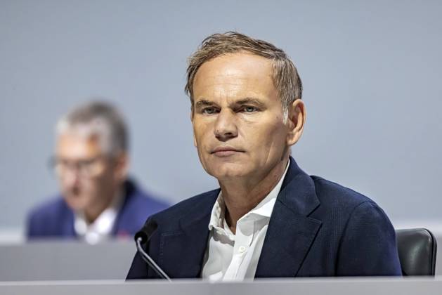 Oliver Blume, Vorstandsvorsitzender. Ordentliche Hauptversammlung 2023 der Porsche AG in der Porsche Arena Stuttgart. Erste Hauptversammlung nach dem Börsengang der Dr. Ing. h.c. F. Porsche AG im vergangenen September. 28.06.2023: Stuttgart, Baden-Württemberg, Deutschland, Europa