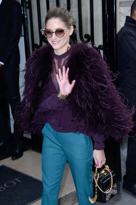 PFW Elie Saab Arrivals Olivia Palermo attending the Elie Saab show as part of Paris Haute Couture Fashion Week Spring Summer 2018-2019 on January 24, 2018 in Paris, France. Photo by Aurore Marechal ABACAPRESS.COM Paris France Copyright: xMarechalxAurore ABACAx 623040_089 MarechalxAurore ABACAx 623040_089