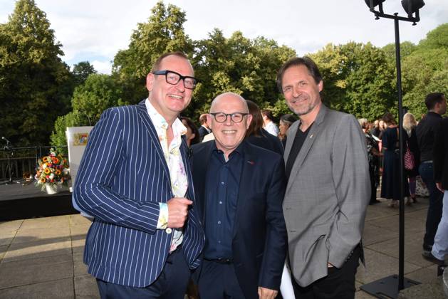 Volker Heissmann Kabarettist Juergen Kirner Saenger Musiker Winfried Frey Schauspieler Muenchen 04.07.2023 Bayerischen Kultursommes im Haus der Kunst Preis.Verleihung Pro meritis scientiae et litterarum Muenchen