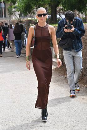 PFW Haute Couture Elie Saab Outside Arrivals JR Caroline Daur at Elie Saab show during Haute Couture Fashion Week in Paris, France on July 5, 2023. Photo by Julien Reynaud APS-Medias ABACAPRESS.COM Paris France Copyright: xReynaudxJulien APS-Medias ABACAx 859674_045 ReynaudxJulien APS-Medias ABACAx 859674_045