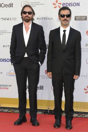 Colapesce Dimartino bei der 63. Verleihung der Globi d oro 2023 in der Villa Massimo . Rom, 05.07.2023