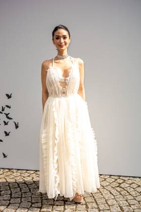 PFW - Zuhair Murad Photocall Heart Evangelista attends Zuhair Murad Haute couture Fall Winter 2023 2024 show at Hotel Potocki, as part of Paris Fashion Week in Paris, France on July 5, 2023. Photo by Ammar Abd Rabbo ABACAPRESS.COM Paris France Copyright: xAbdxRabboxAmmar ABACAx 859717_004 AbdxRabboxAmmar ABACAx 859717_004