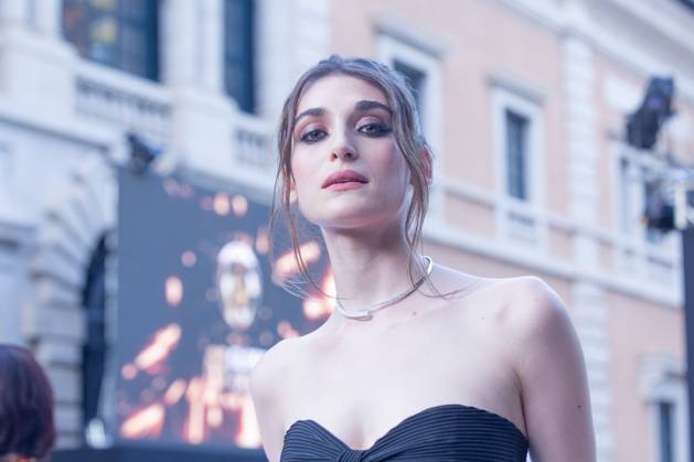 Italy: Pilar Fogliati at Italian Golden Globe in Rome Pilar Fogliati attends the award ceremony of the 63rd edition of the Golden Globe at the German Academy in Rome Rome Italy Copyright: MatteoxNardone
