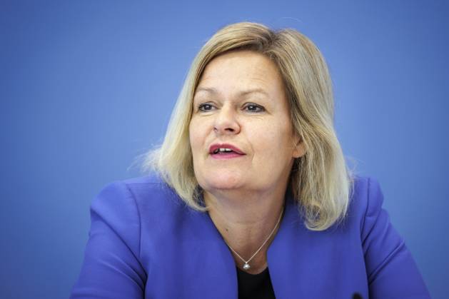 Nancy Faeser, Bundesministerin fuer Inneres und Heimat, aufgenommen im Rahmen der Bundespressekonferenz. Berlin, 07.07.2023. Berlin Deutschland