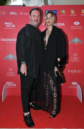 Taormina,Italy TAOMODA WEEK photocall winners and guests In the photo:Daniele Calcaterra,Eleonora Carisi dress Calcaterra  Copyright: x xipa-agency.netx xNickxZonnax IPA_IPA39262910
