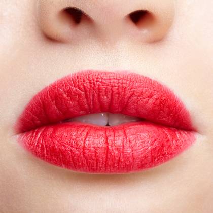 Closeup macro portrait of female part of face. Human woman red lips with day beauty makeup Human mouth and nose. Closeup macro portrait of female part of face. Woman red lips with day beauty makeup. ,model released, Symbolfoto Copyright: xZoonar.com SergxZastavkinx(SergeyxPristyazhnyuk)x 20467829 ,model released, Symbolfoto ,property released