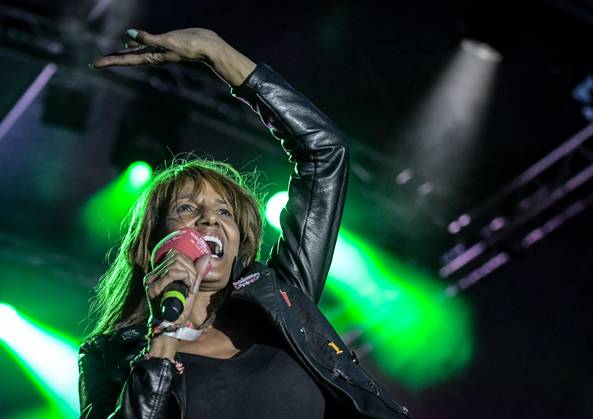 05.08.2023, xlakx, Entertainment Musik, SchlagerHammer 2023 in Oranienburg emspor, v.l.Nadja Abd el Farrag bei der grossen Schlager Radio Sommerparty im Schlosspark Oranienburg. Oranienburg