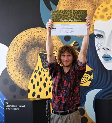 Locarno Film Festival, Preisträger Locarno, Swiss Locarno Film Festival Award 2023 Locarno,Swiss Locarno Film Festival 2023 Award 2023 photocall Pardo Verde Ricola Valley Pride film In the photo:Lukas Marxt Locarno Swiss -  Copyright: xIPA ABACAx BRIPA20230812_154 IPA ABACAx BRIPA20230812_154