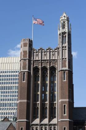 August 9, 2023, New York, New York, United States: Russell Hall of the Teachers College at Columbia University...Columbia University in the City of New York is an elite private higher education institution. Long considered 1 on the US News and World Report ranking for universities, the Ivy League school is a top destination for international students and global elite. Columbia has one of the lowest college admissions rates in the US. New York United States - ZUMAb177 20230809_aap_b177_026 Copyright: xTaidghxBarronx