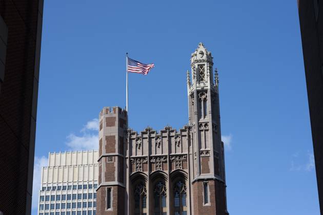August 9, 2023, New York, New York, United States: Russell Hall of the Teachers College at Columbia University...Columbia University in the City of New York is an elite private higher education institution. Long considered 1 on the US News and World Report ranking for universities, the Ivy League school is a top destination for international students and global elite. Columbia has one of the lowest college admissions rates in the US. New York United States - ZUMAb177 20230809_aap_b177_067 Copyright: xTaidghxBarronx