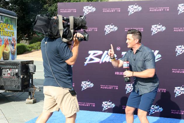 PHILADELPHIA, PA: AUGUST 15: Warner Bros. Pictures, DC Comics and Philadelphia Film Society Present the Blue Beetle Hero Award for service to the Philadelphia community to The Block Gives Back at Philadelphia Museum of Art in Philadelphia, Pennsylvania on August 15, 2023. Copyright: xStarxShooterx