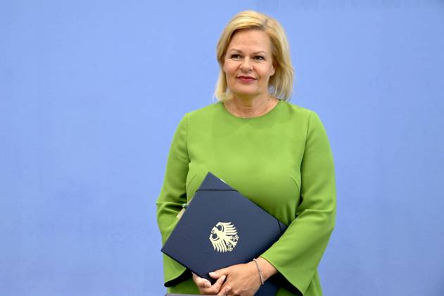 Bilder des Jahres 2023, News 08 August News Themen der Woche KW34 News Bilder des Tages Nancy Faeser bei der Bundespressekonferenz Gesetzentwurf für ein modernes Staatsangehörigkeitsrecht im Haus der Bundespressekonferenz. Berlin, 23..08.2023
