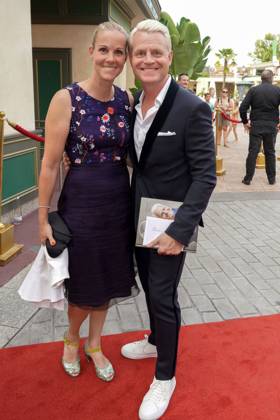 Guido Cantz und seine Ehefrau Kerstin Ricker beim 50 Jahre Kimmig Entertainment Event am 23.08.2023 im Europapark in Rust 75. Geburtstag von Werner Kimmig und 50 Jahre Kimmig Entertainment Event im Europapark Rust
