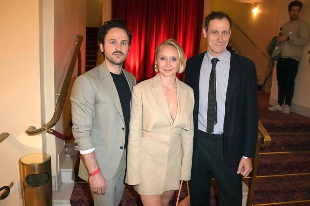 Dimitrij Schaad, Anna Maria Mühe und Marc Hosemann bei der Premiere des Kinofilms Sophia, der Tod und ich im Delphi-Filmpalast am Zoo. Berlin, 29.08.2023